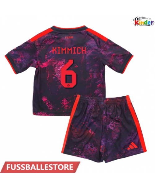 Günstige Bayern Munich Joshua Kimmich #6 3rd trikot Kinder 2026-27 Kurzarm (+ Kurze Hosen)